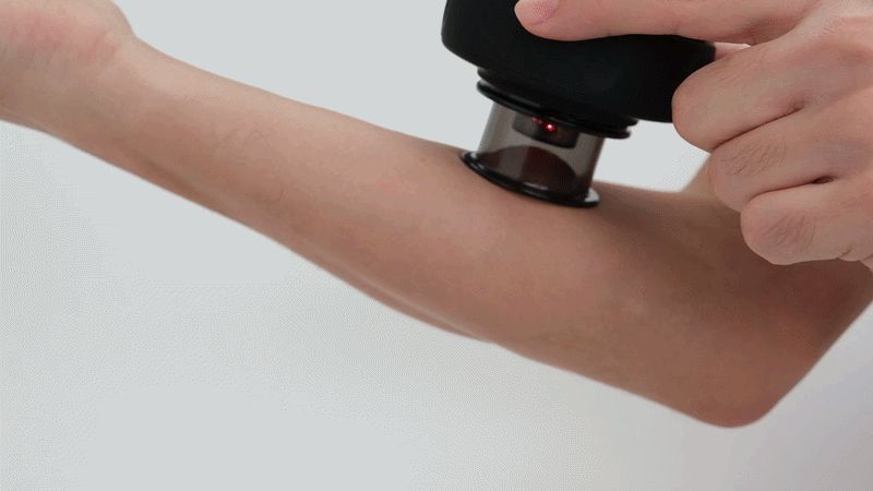 Dynamic Breathing Cupping mode demonstration — rhythmic suction pulses